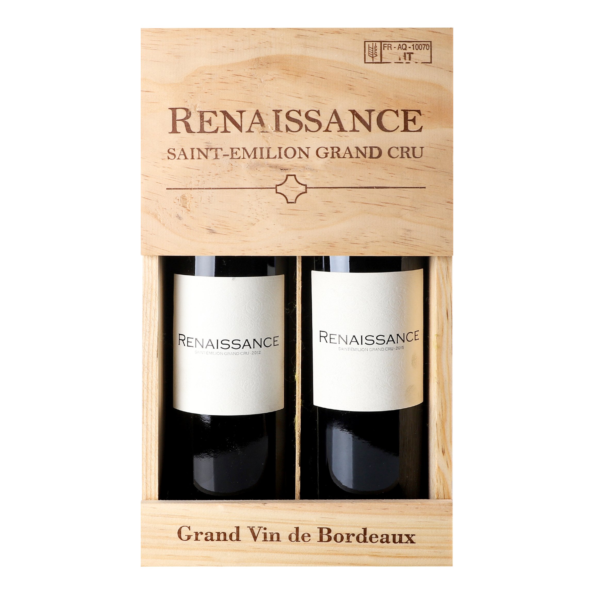 Набір вина Chateau Les Religieuses Renaissance, 2012&2015, червоне, сухе, 12,5%, 0,75 л - фото 1