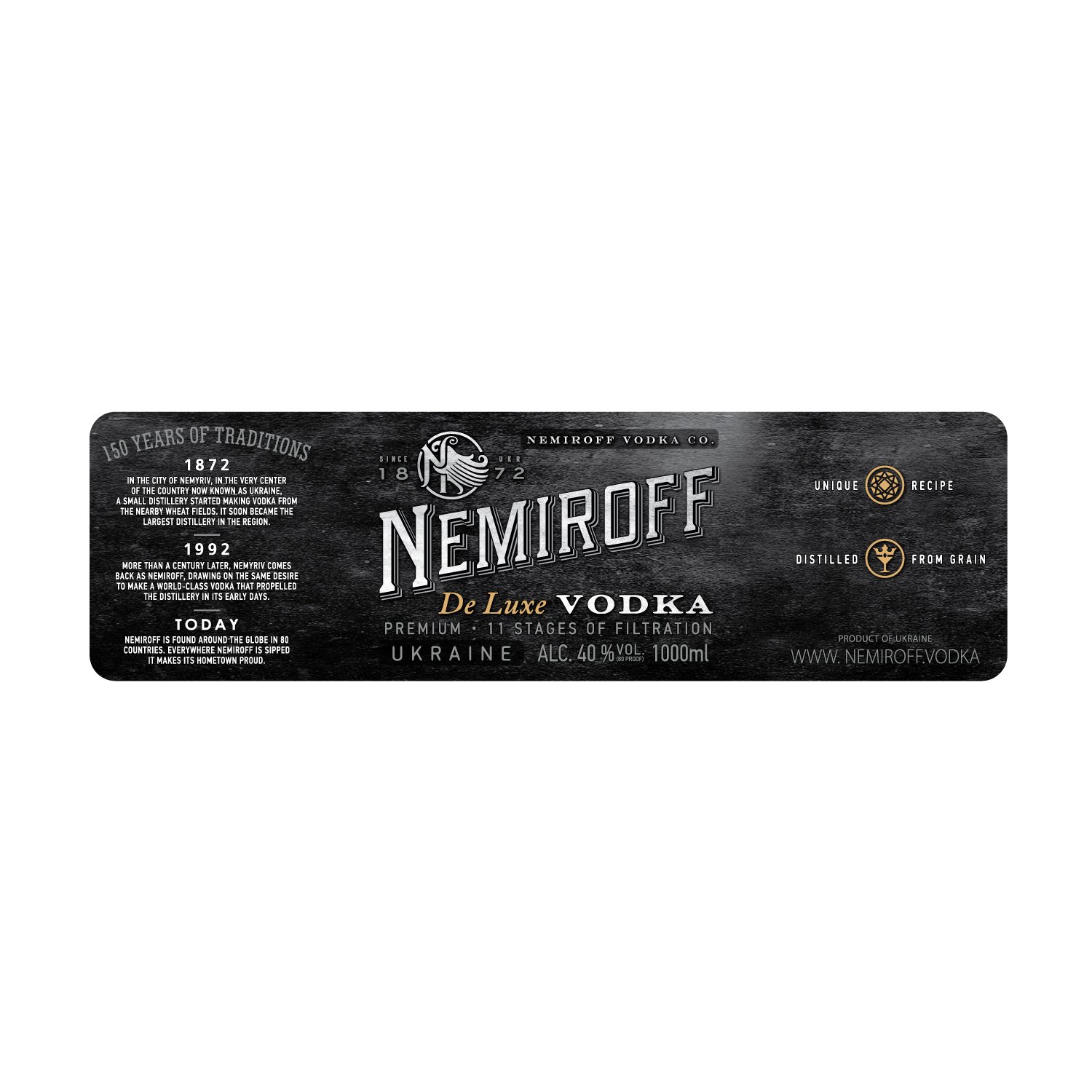 Горілка особлива Nemiroff De Luxe 40% 1 л - фото 5