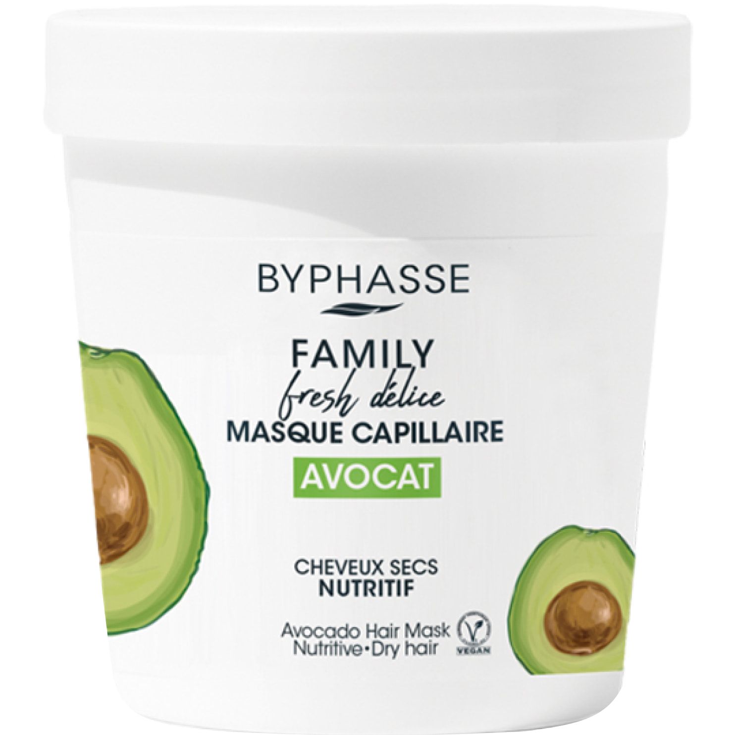 Маска для сухих волос Byphasse Family Fresh Delice, с авокадо, 250 мл (775203) - фото 1
