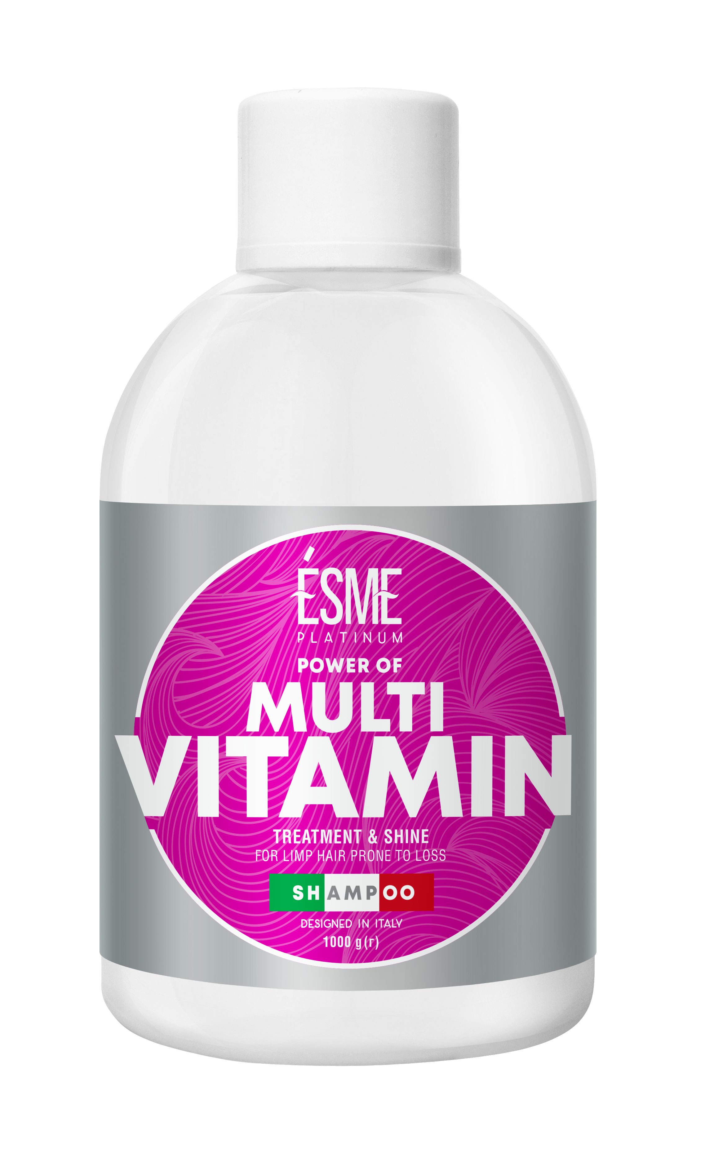 Шампунь Esme Platinum Multivitamin с витаминным комплексом, для слабых волос, 1000 мл - фото 1