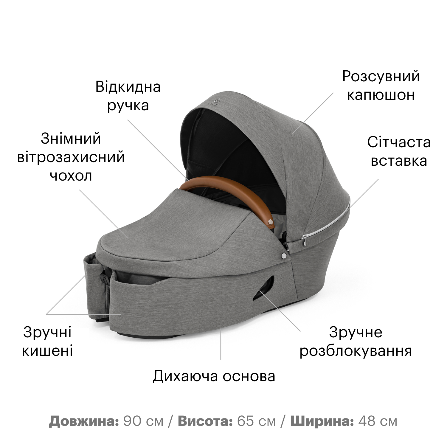 Люлька Stokke Xplory X Modern Grey (572102) - фото 2