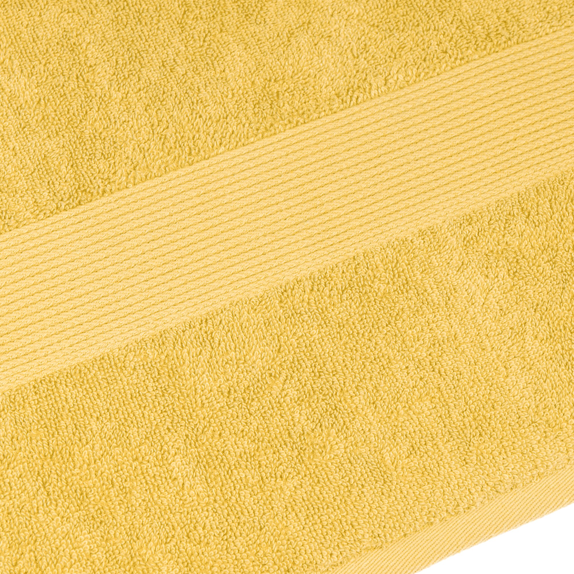 Полотенце махровое Home Line, с бордюром, 500 г/м², 70х40 см, желтый (165672) - фото 2