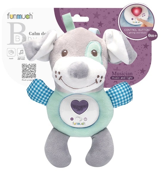 Мягкая игрушка Funmuch Baby Собачка, со световыми и музыкальными эффектами (FM888-4) - фото 5