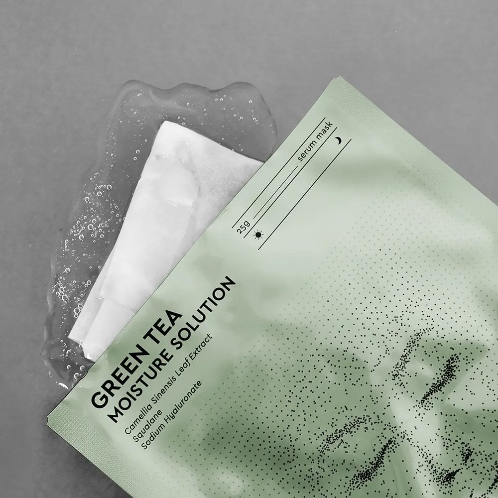 Тканинна маска-сироватка для обличчя Steblanc Green Tea Moisture Solution Зволожуюча з екстрактом зеленого чаю, 25 г - фото 3