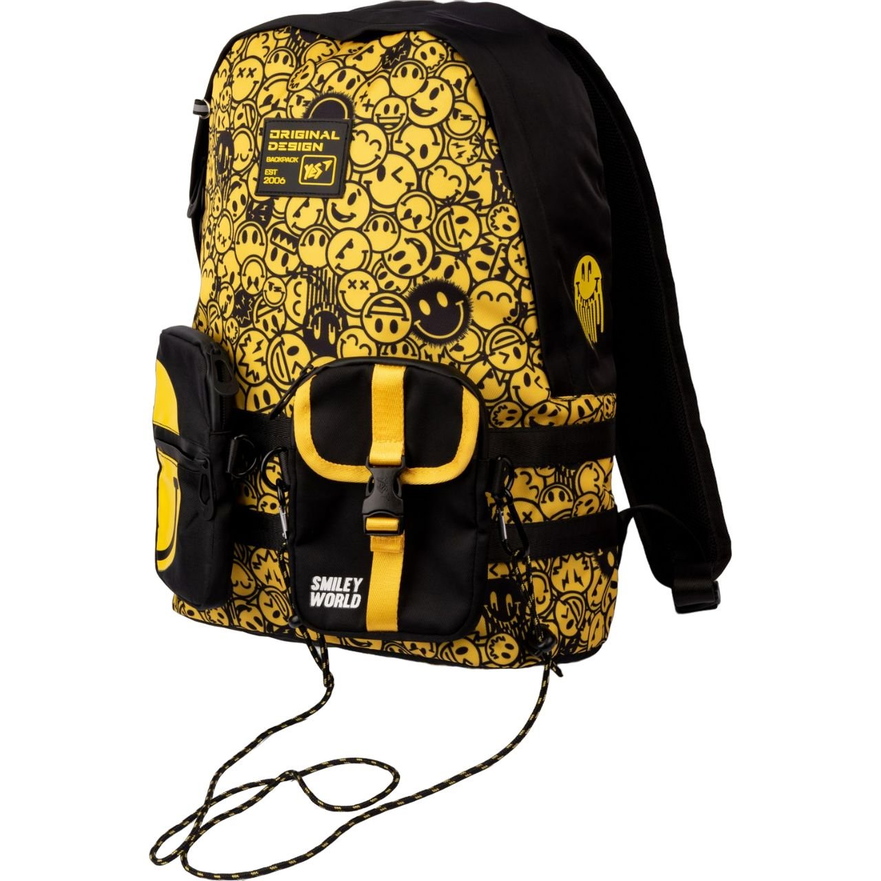 Рюкзак Yes T-137 Smiley World, чорний з жовтим (559483) - фото 1