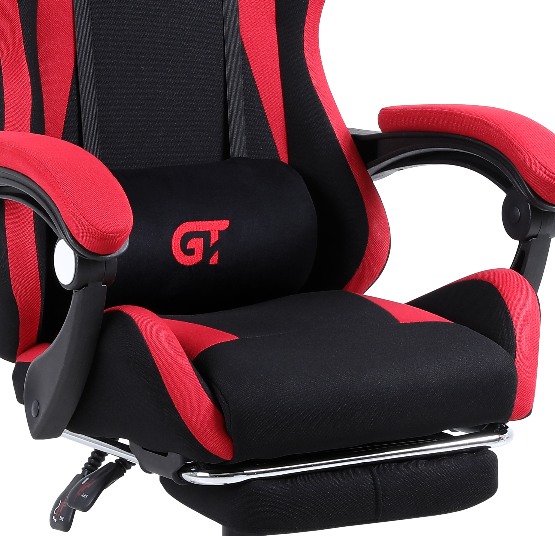 Геймерське крісло GT Racer чорне з червоним (X-2324 Fabric Black/Red) - фото 10