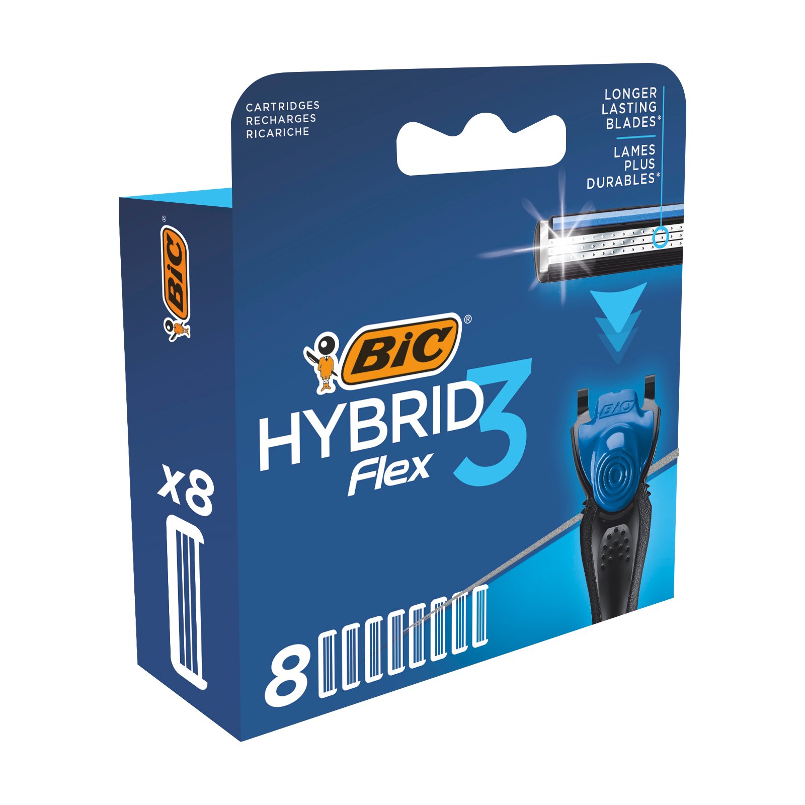 Змінні картриджі для гоління BIC Hybrid 3 Flex, 8 шт. - фото 2