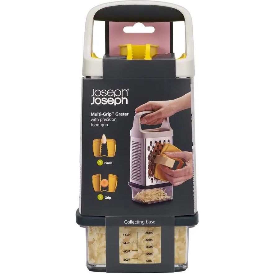 Терка з ємністю Joseph Joseph Multi-Grip Box Grater жовта (20225) - фото 14