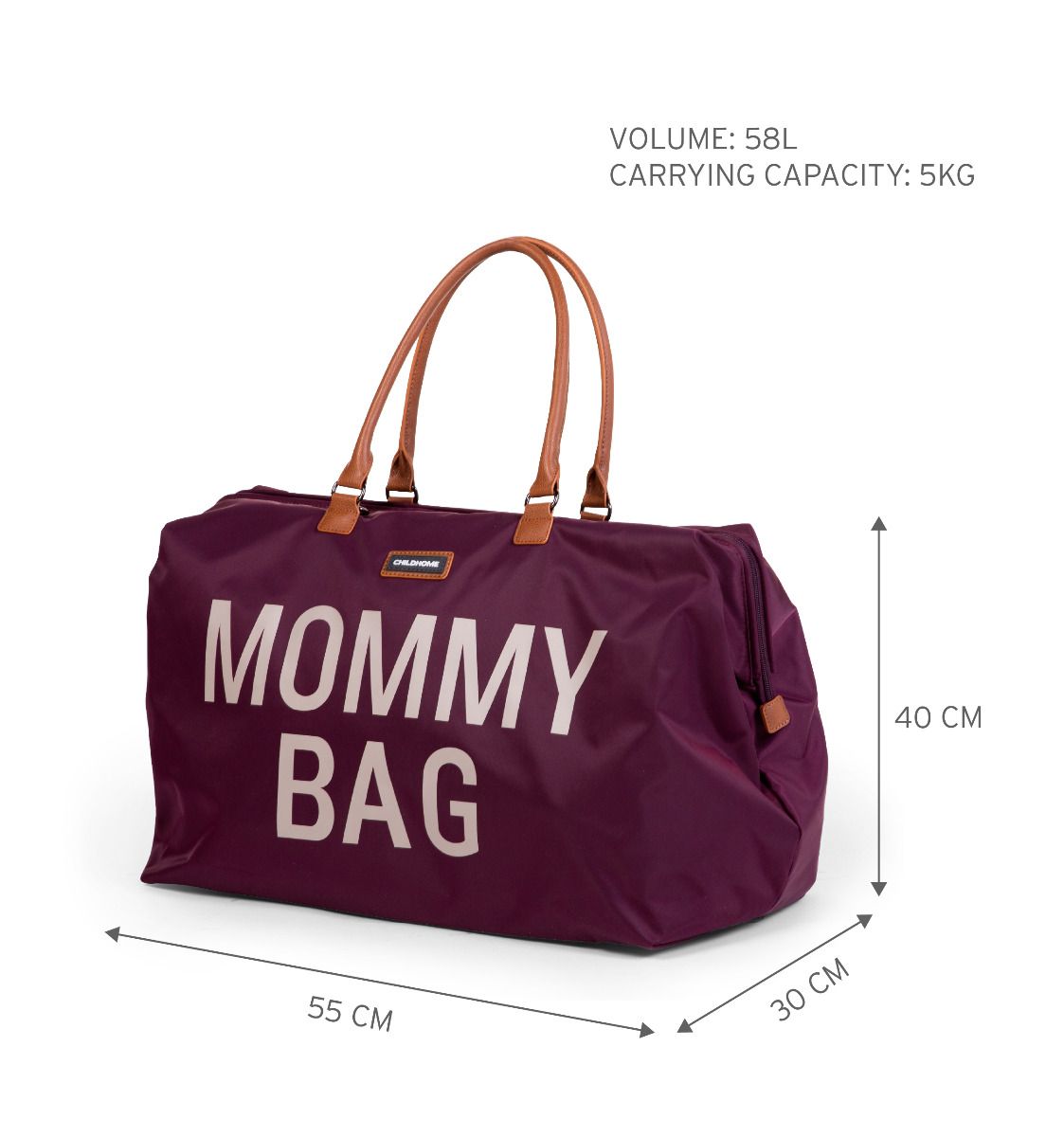 Сумка Childhome Mommy bag, баклажан (CWMBBAU) - фото 3