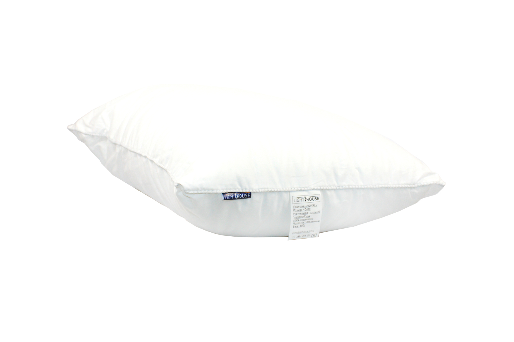Подушка антиаллергенная LightHouse Royal Лебяжий пух, 60х40 см, белая (2200000035592) - фото 4