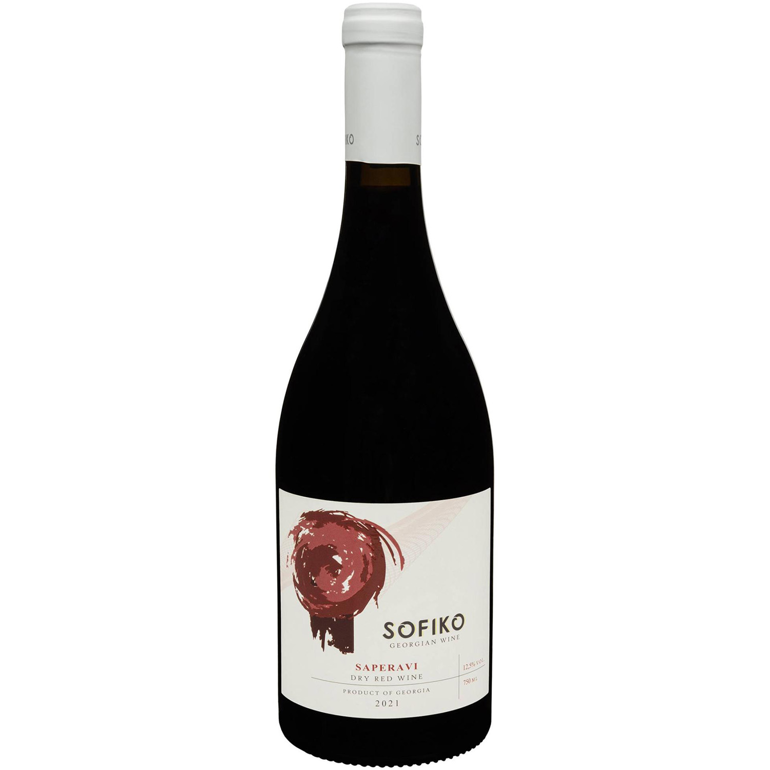 Вино Sofiko Saperavi, червоне, сухе, 0,75 л - фото 1