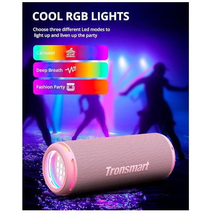 Портативна колонка Tronsmart Lite T7 24W TWS Bluetooth Pink - фото 8