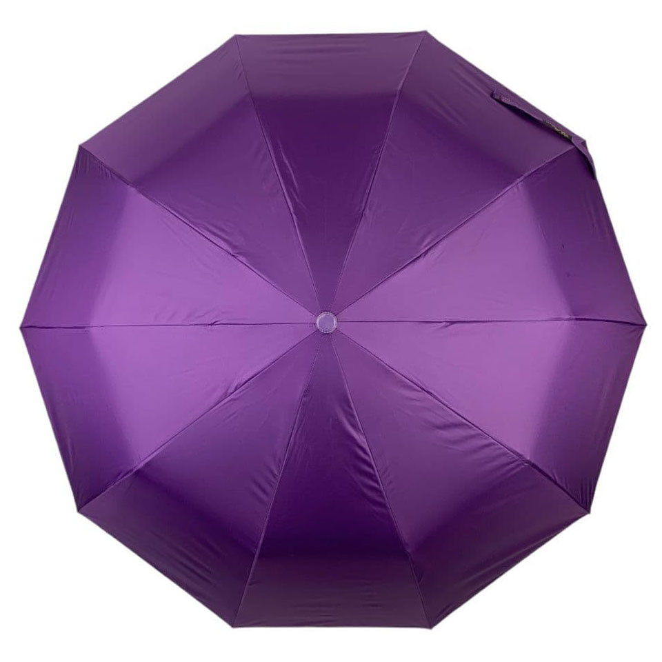 Женский складной зонтик полуавтомат Bellissima 100 см фиолетовый - фото 4