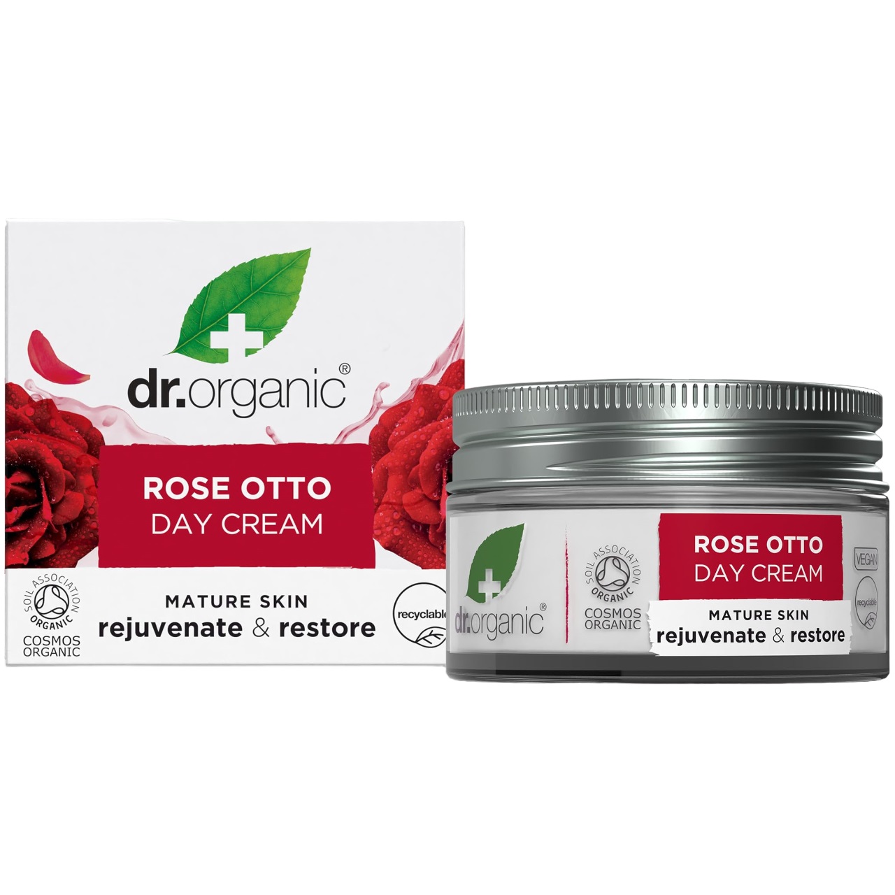 Антивозрастной дневной крем Роза отто Dr. Organic Bioactive Skincare Rose Otto Day Cream 50 мл - фото 1