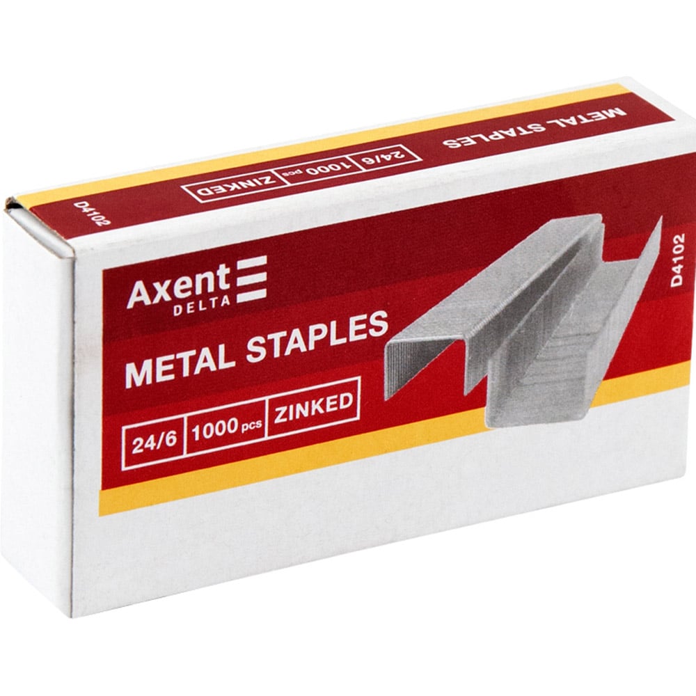 Скоби для степлерів Axent Delta 24/6 1000 шт. (D4102) - фото 1