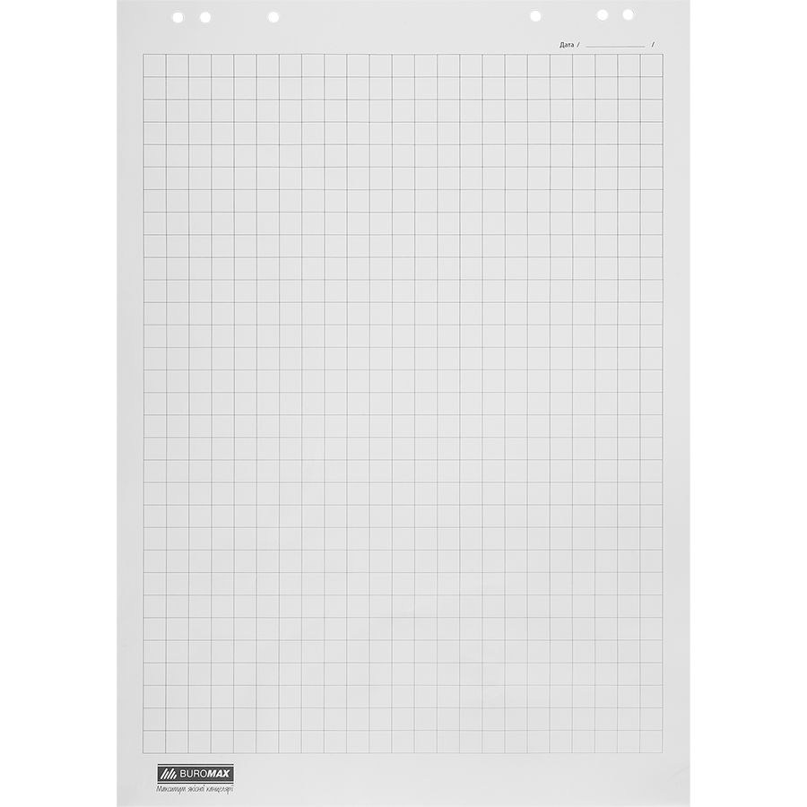 Блок паперу для фліпчартів Buromax Jobmax у клітинку 64х90 см 20 шт. (BM.2297-00) - фото 1