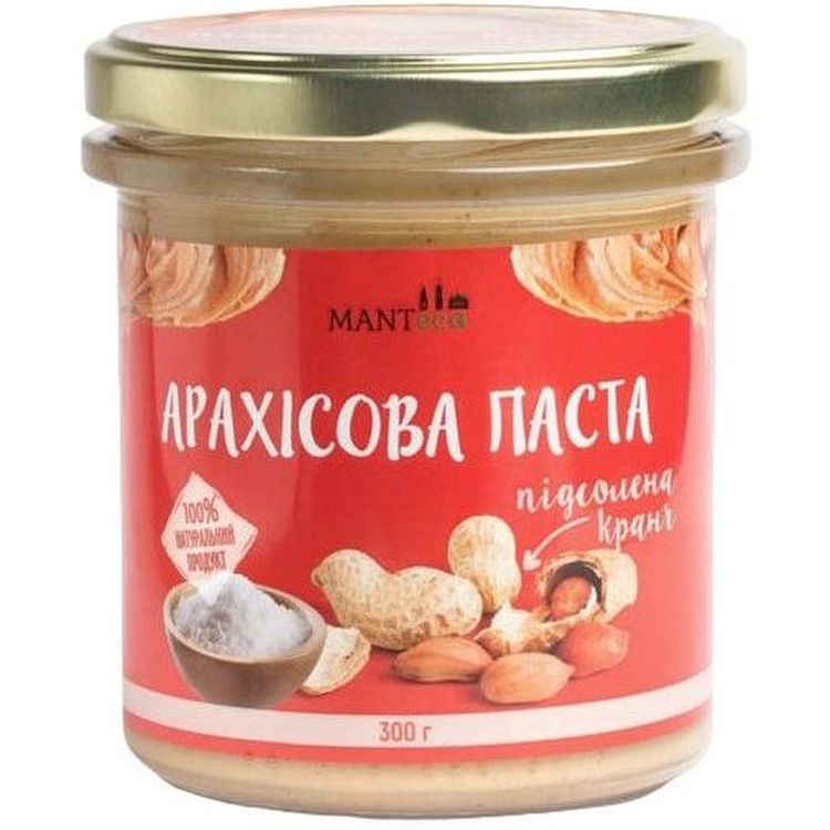 Паста арахисовая Manteca Кранч подсоленная, 300 г - фото 1
