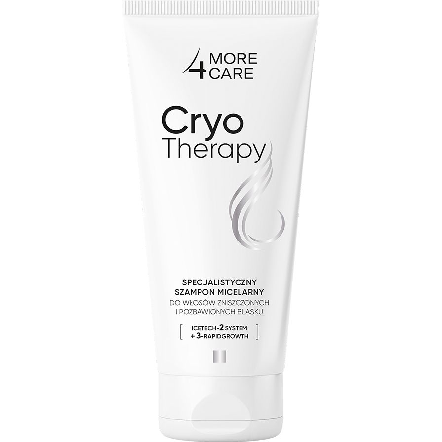Шампунь More4care Cryo Therapy мицеллярный для поврежденных и тусклых волос 200 мл - фото 1