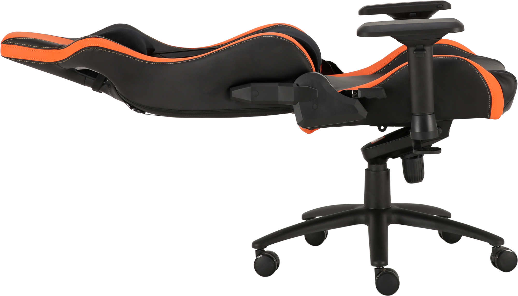 Геймерское кресло GT Racer черное с оранжевым (X-0715 Black/Orange) - фото 5
