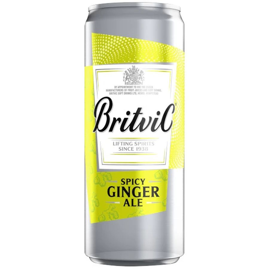 Напій Britvic Spicy Ginger Ale безалкогольний 0.33 л (896725) - фото 1