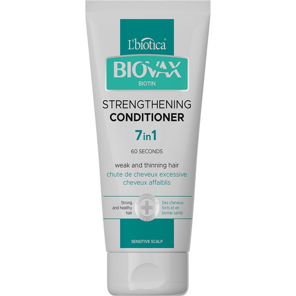 Зміцнюючий кондиціонер Biovax Biotin Strengthening Conditioner 7 in 1 200 мл - фото 1