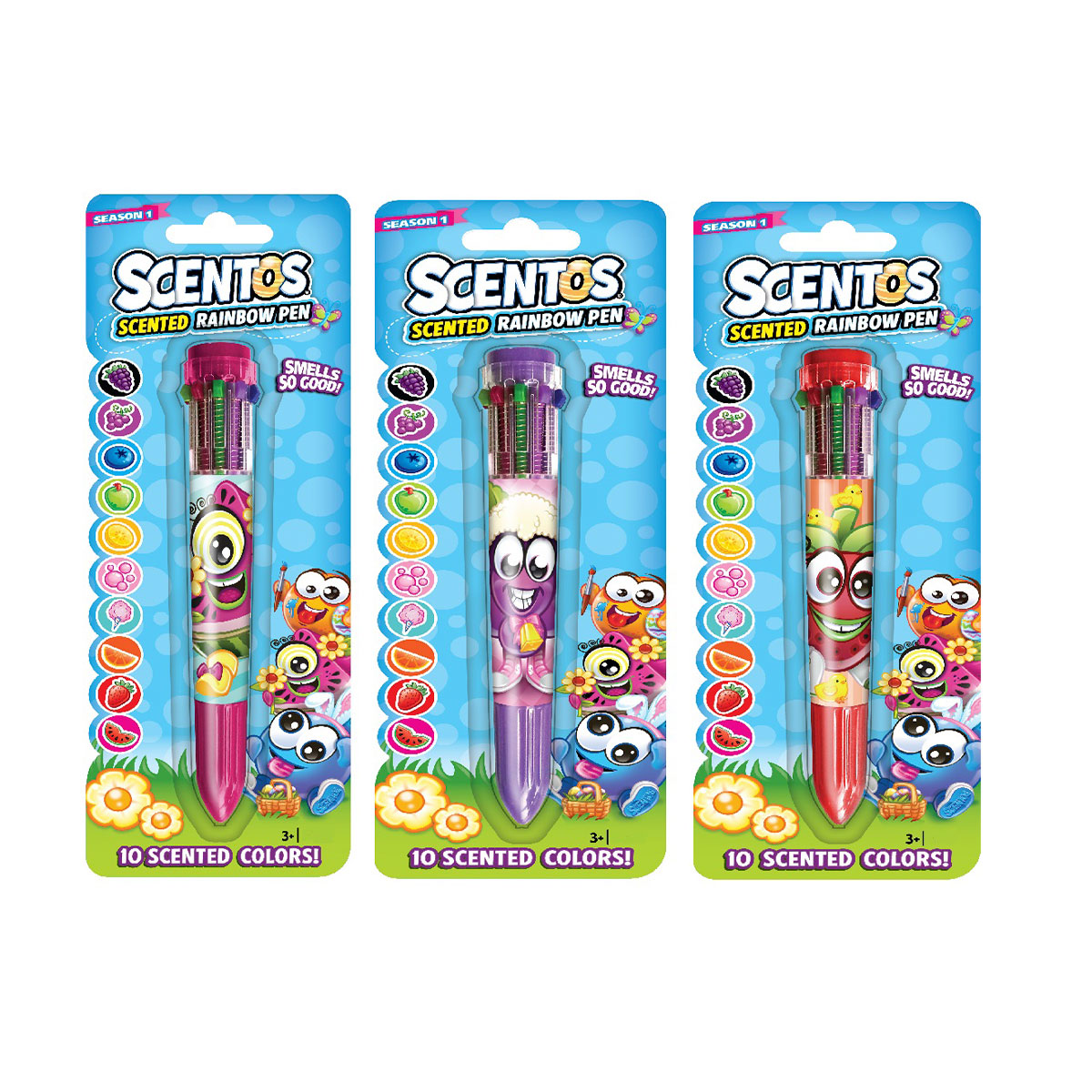 Многоцветная ароматная шариковая ручка Scentos Пасхальные краски, 10 цветов (11637-1) - фото 3