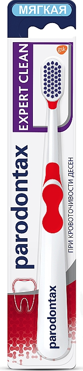 Зубная щетка Parodontax Эксперт чистоты, экстрамягкая, красный - фото 1