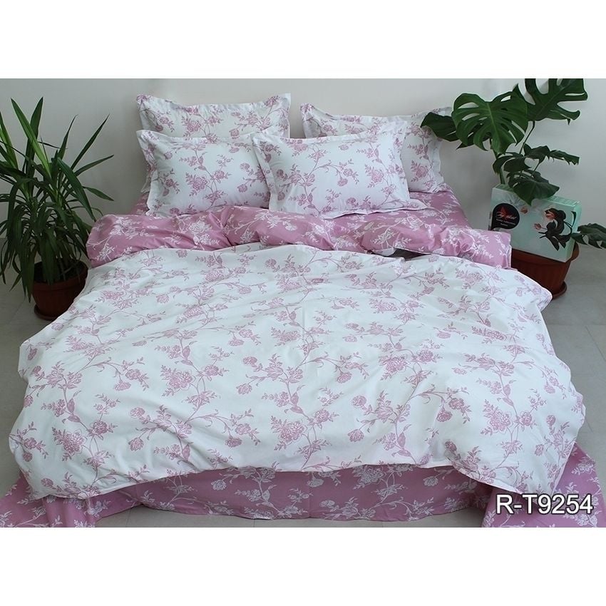 Комплект постельного белья TAG Tekstil с компаньоном Евро 000210646 (R-T9254) - фото 1