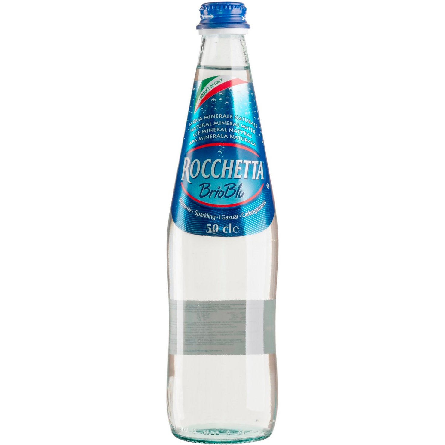 Мінеральна вода Rocchetta Brio Blu газована скло 0.5 л - фото 1