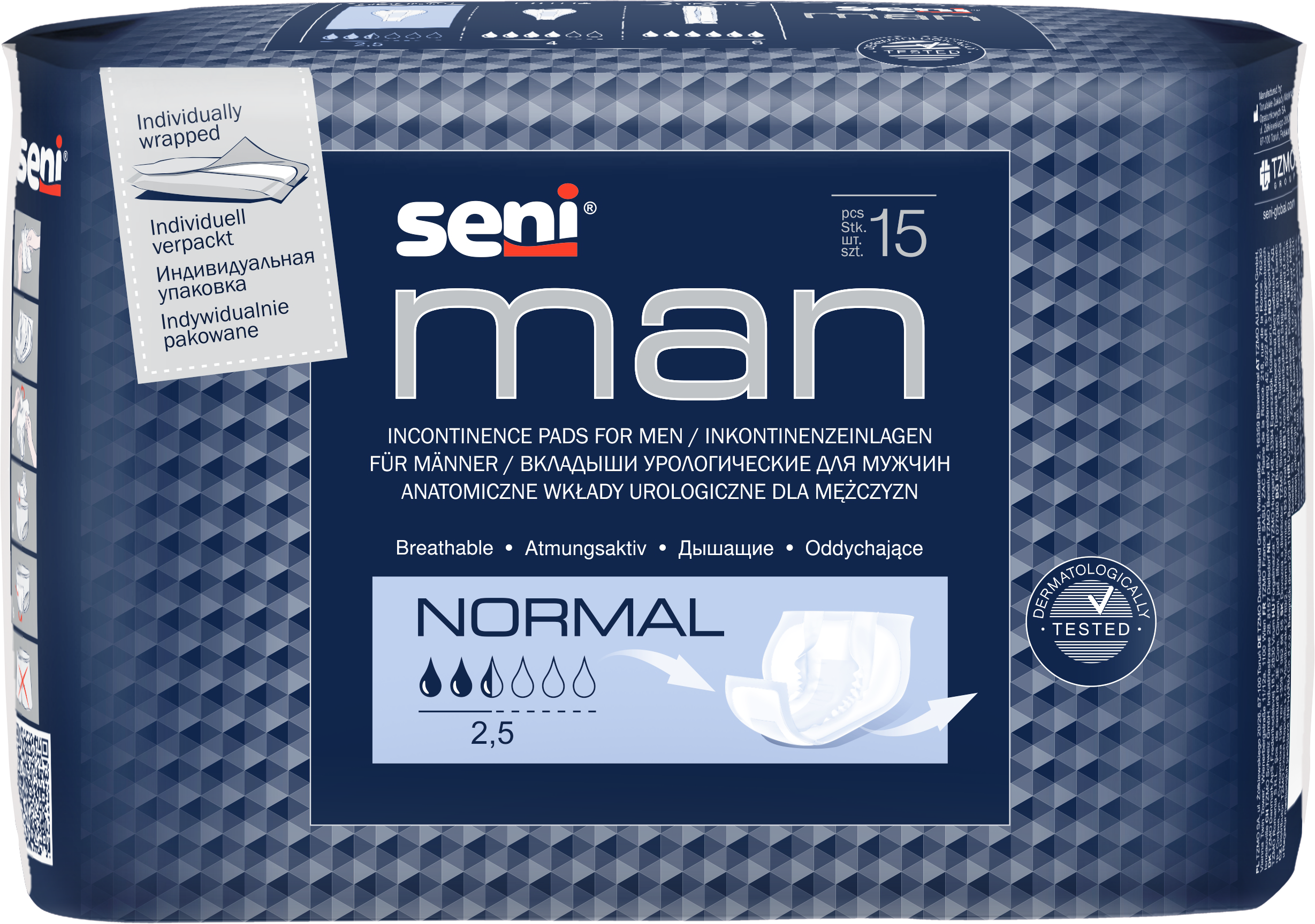 Урологічні прокладки Seni Man Normal 15 шт. - фото 1