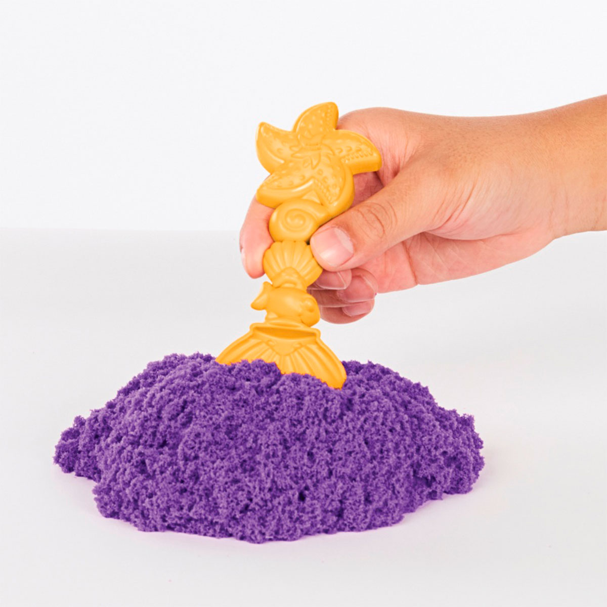 Набір піску для дитячої творчості Kinetic Sand V2 Замок з піску фіолетовий 454 г (71402) - фото 8