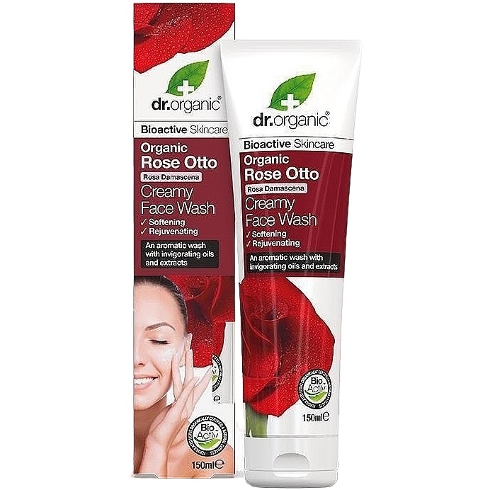 Гель для умывания Роза Отто Dr. Organic Bioactive Skincare Organic Rose Otto Cream Face Wash 150 мл - фото 1