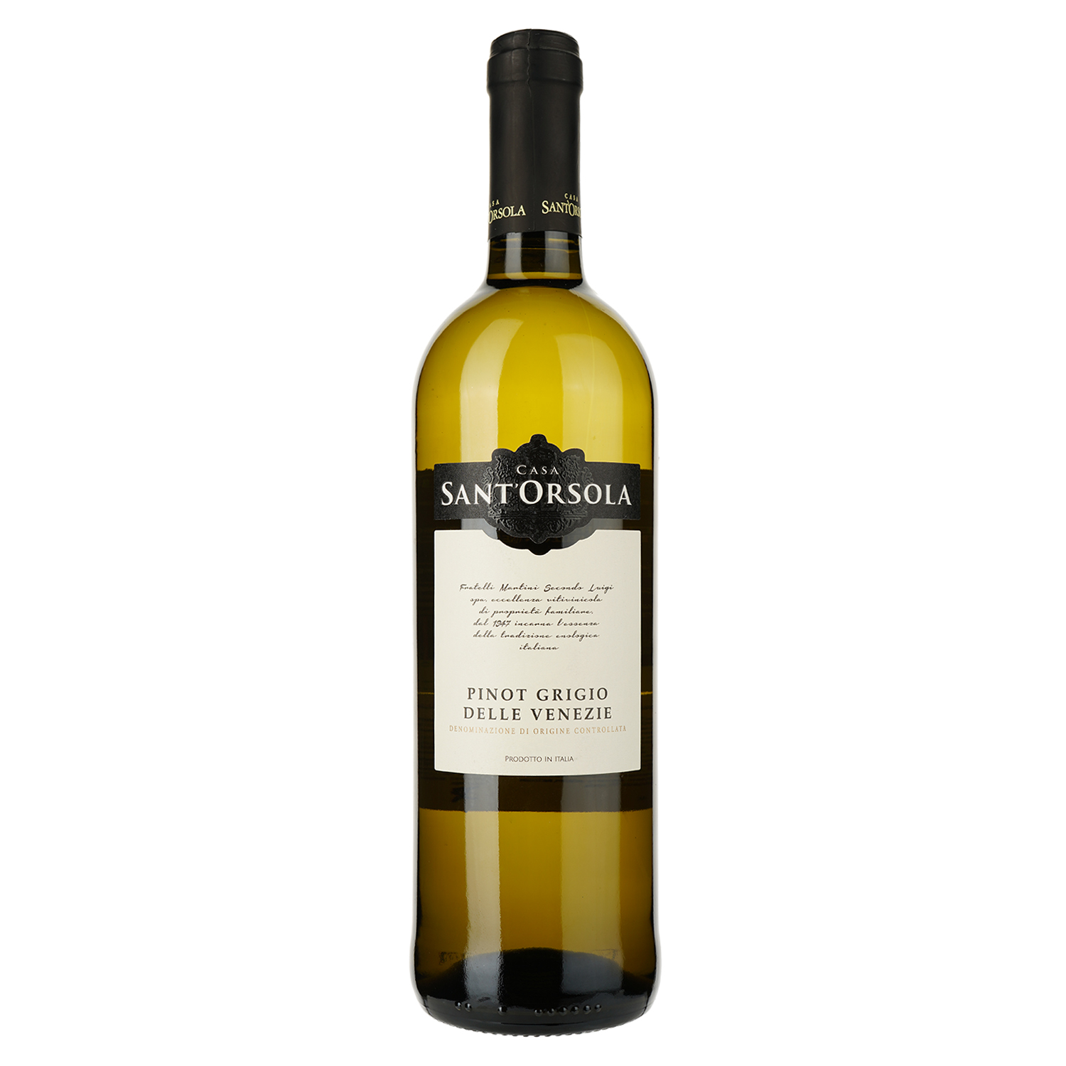 Вино Sant'Orsola Pinot Grigio, біле, сухе, 11%, 0,75 л - фото 1