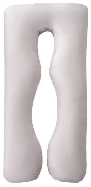 Подушка Ideia П-подібна для вагітних, 140x75x20 см, сірий (8-33722 сіро/біла) - фото 1