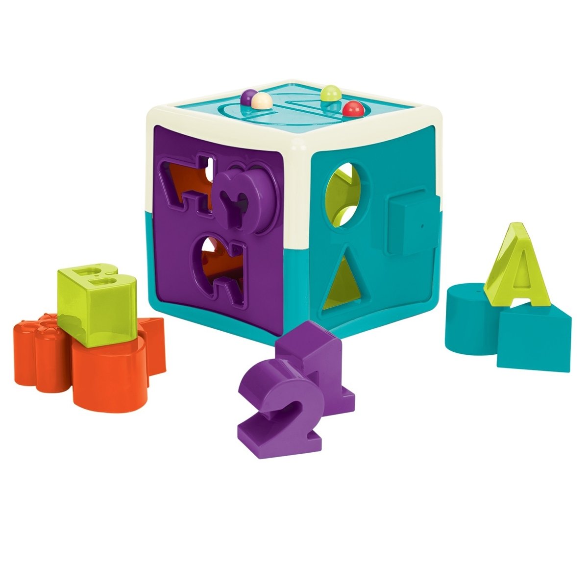 Іграшка-сортер Battat Lite Розумний куб, 12 форм (BT2577Z) - фото 1