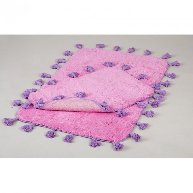 Набор ковриков Irya Joy pembe, 2 шт., розовый (11913986372795) - фото 2