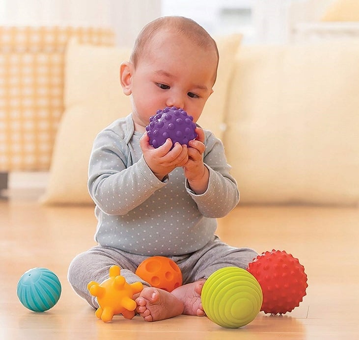 Сенсорный набор Infantino мячики, кубики и животные (310231) - фото 3