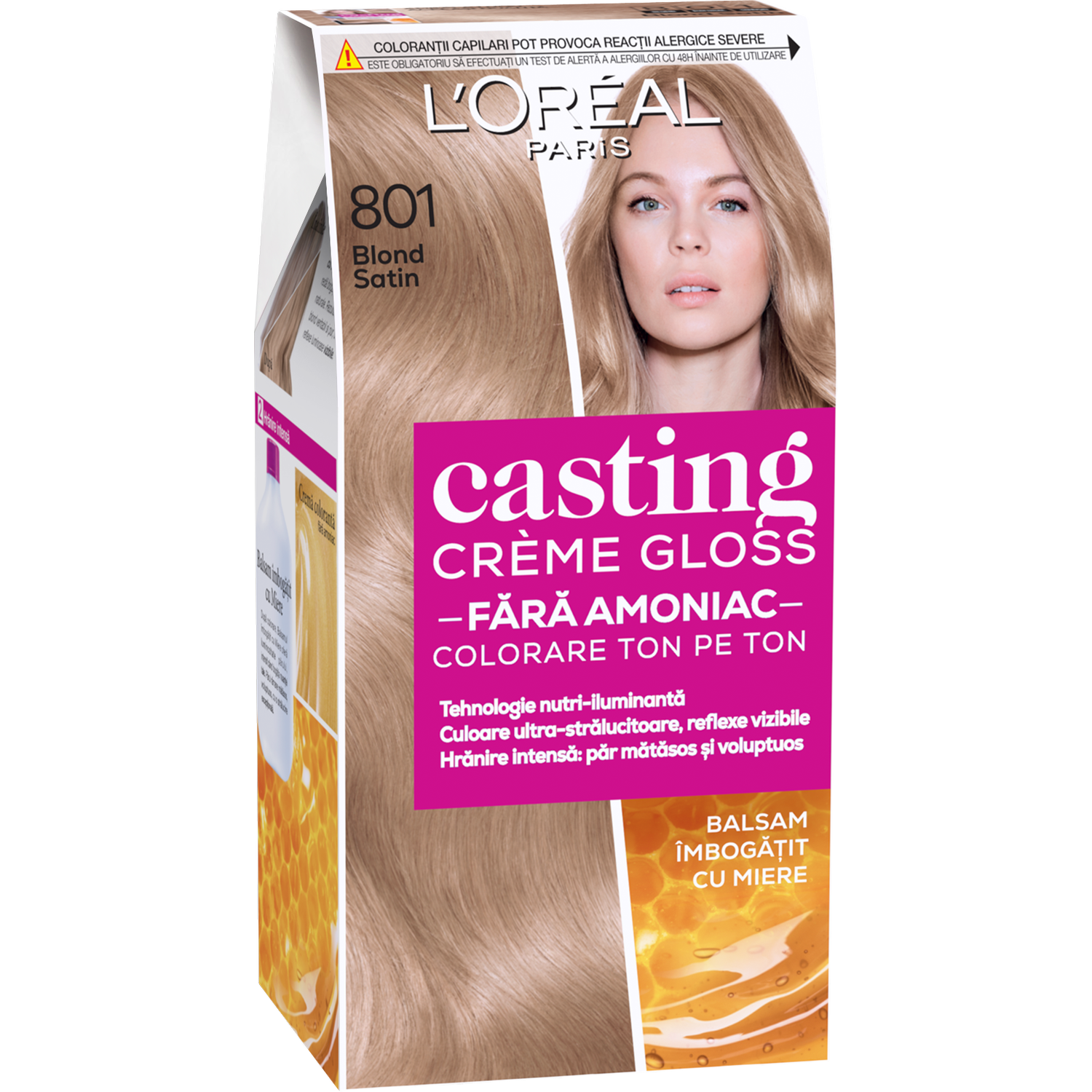 Краска для волос L'Oreal Paris Casting Creme Gloss без аммиака тон 801 - фото 1