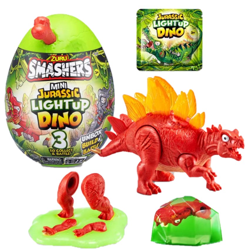 Іграшка в наборі Zuru Smashers Mini Jurassic Stegosaurus Стегозавр, з аксесуарами (74107D) - фото 1