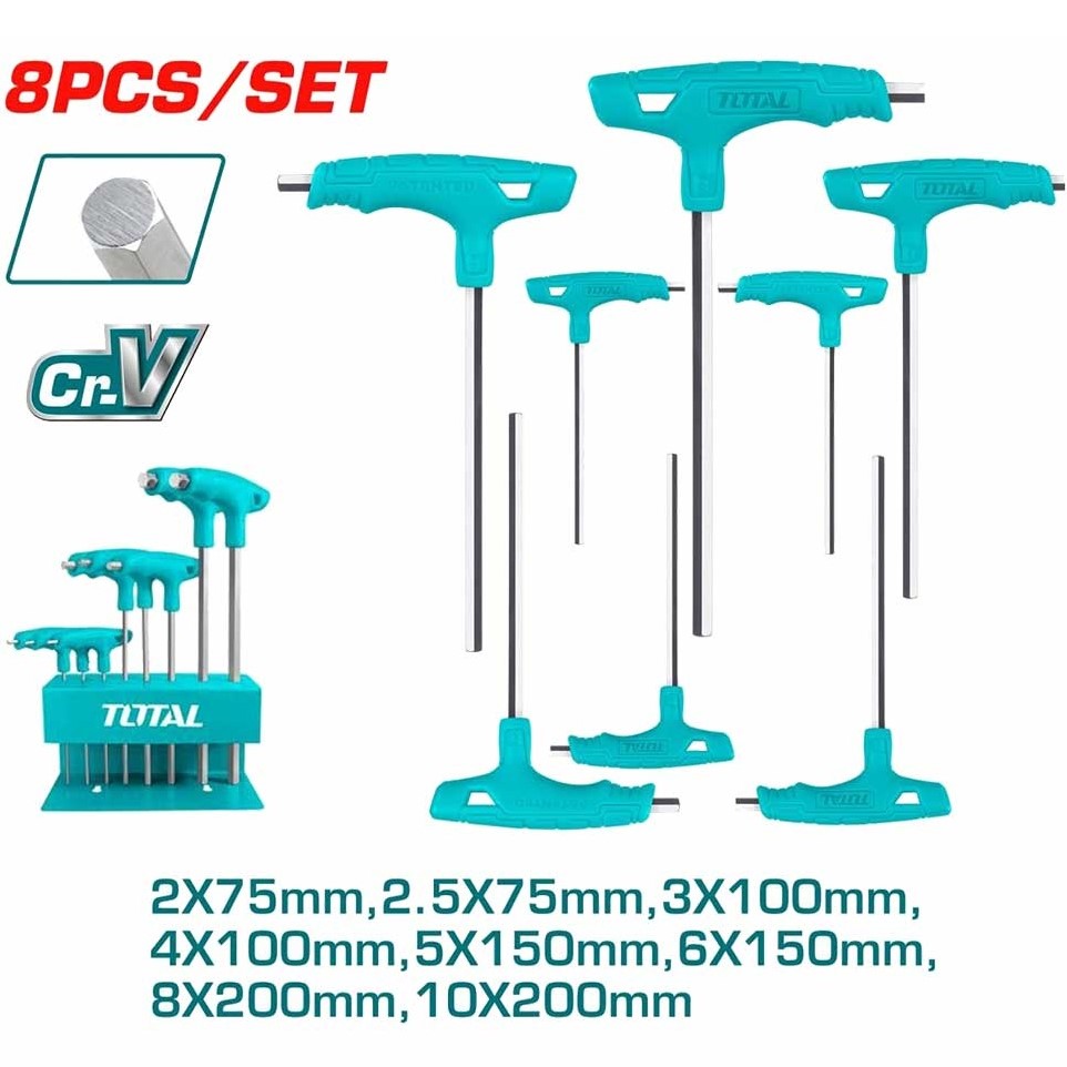 Набор шестигранных ключей Total 8 шт. (THHW80816) - фото 1