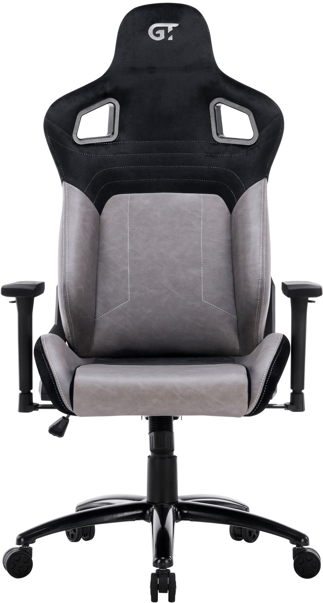 Геймерське крісло GT Racer чорне із сірим (X-2420 Black/Gray) - фото 3