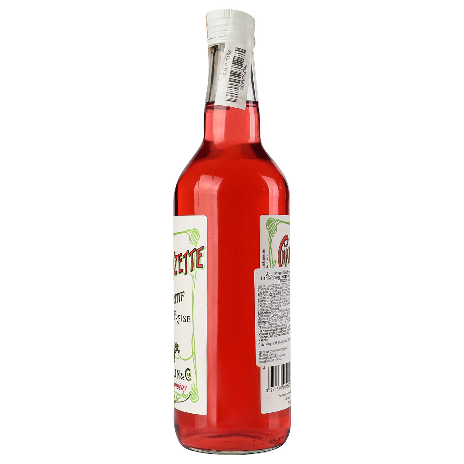 Аперитив винный Dolin Chamberyzette Fraise,16%, 0,7 л (825634) - фото 2