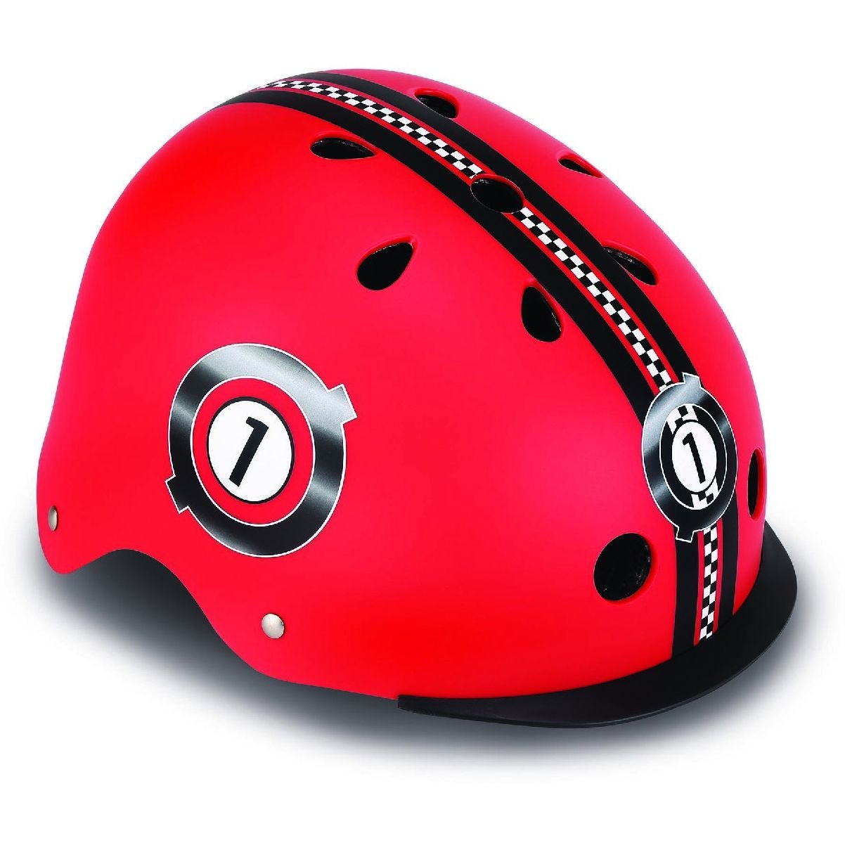 Шлем защитный Globber Гонки с фонариком 48-53 см красный (507-102) - фото 2