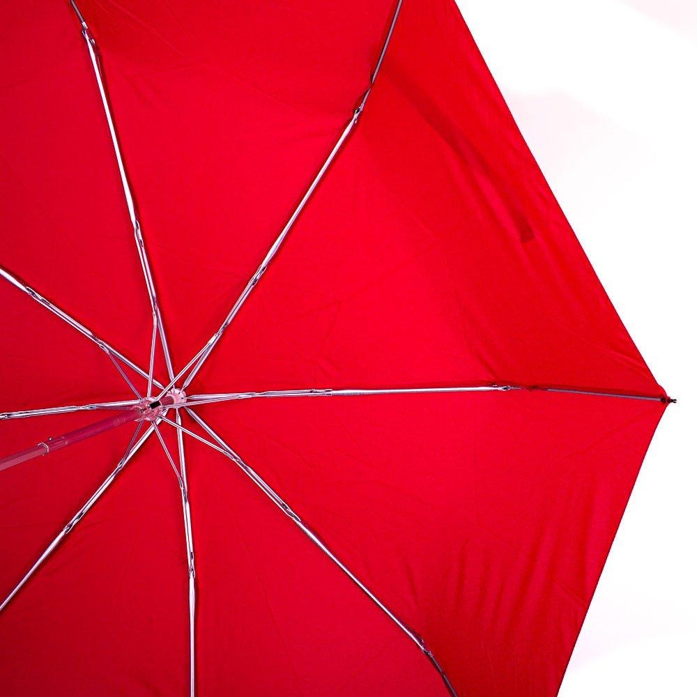 Жіноча складана парасолька механічна Happy Rain 97 см червона - фото 1