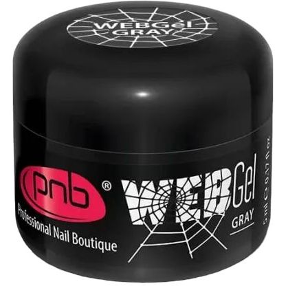 Гель паутинка PNB UV/LED Web Gel Grey 5 мл - фото 2