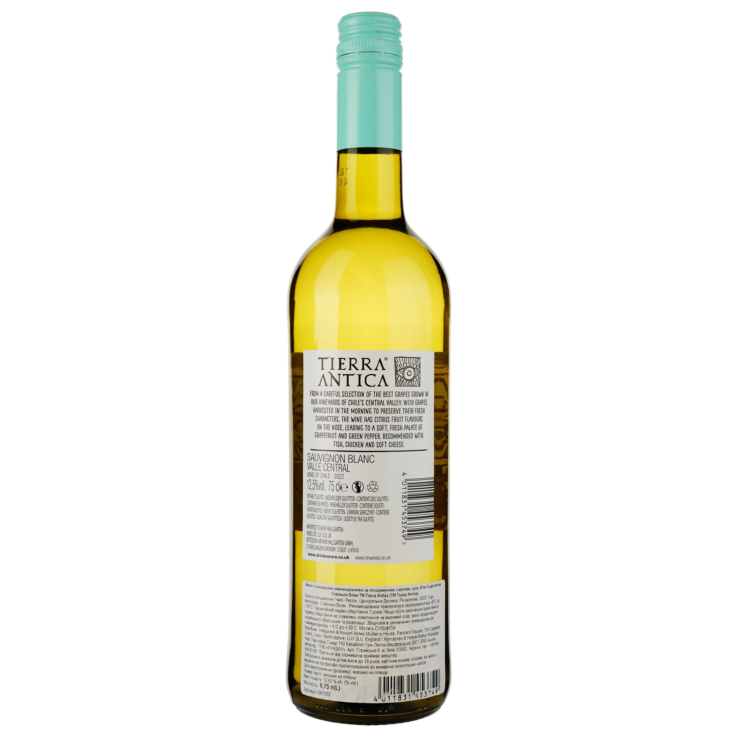 Вино Tierra Antica Sauvignon Blanc 2022 біле сухе 0.75 л - фото 2