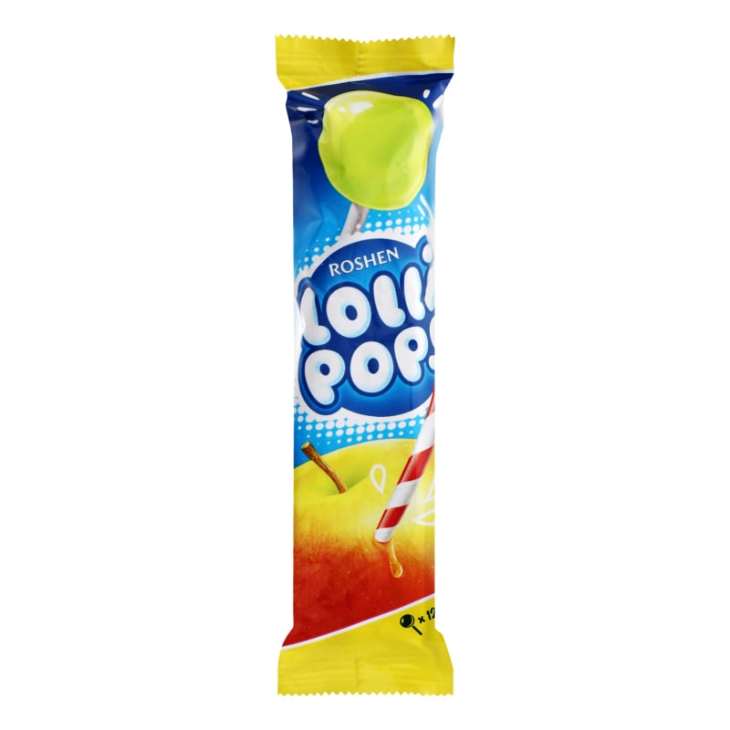 Карамель Roshen Lolli Pops з фруктово-ягідним смаком, 12,7 г (891403) - фото 1
