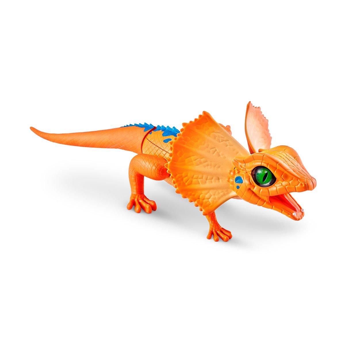 Інтерактивна іграшка Robo Alive плащеносна ящірка, зі світловим ефектом, помаранчевий (7149-2) - фото 2