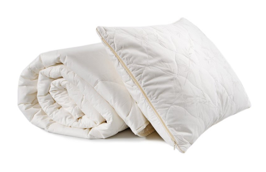 Одеяло с подушкой Lotus Home Bamboo Extra, полуторное, молочное (svt-2000022304146) - фото 2