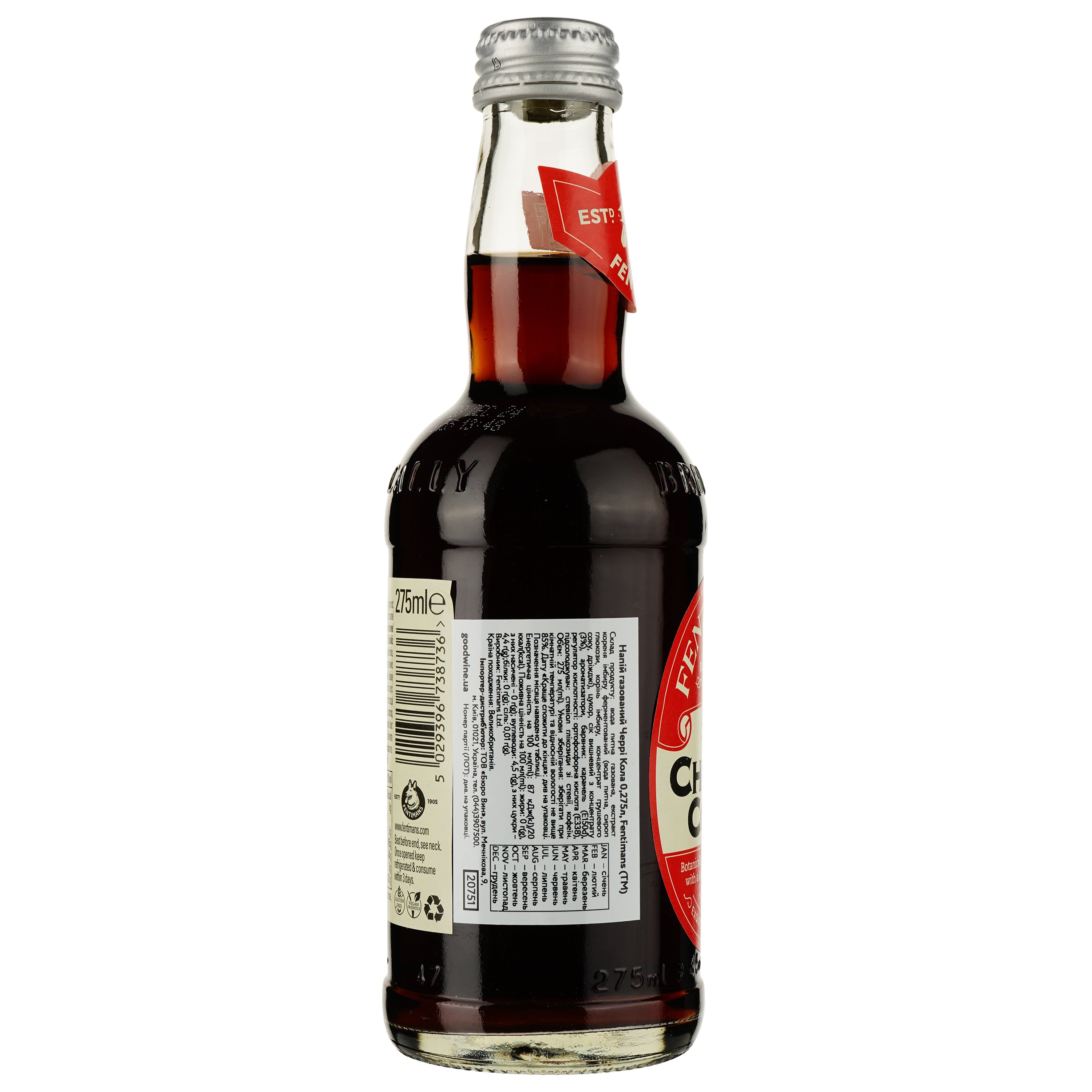 Напиток Fentimans Cherry Cola безалкогольный 275 мл (796802) - фото 2